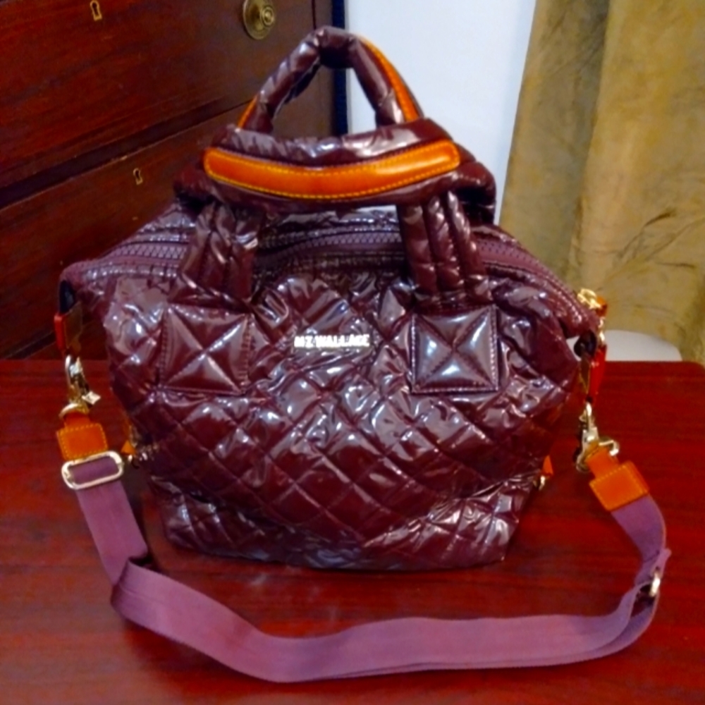 MZ Wallace small sutton in color - merlot